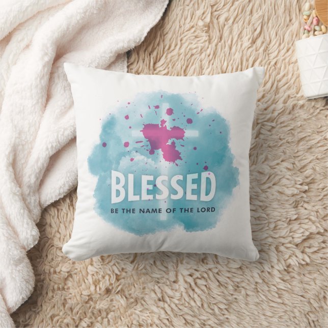 Cute Blessed is de naam van de Heer Christelijk Kussen (Deken)