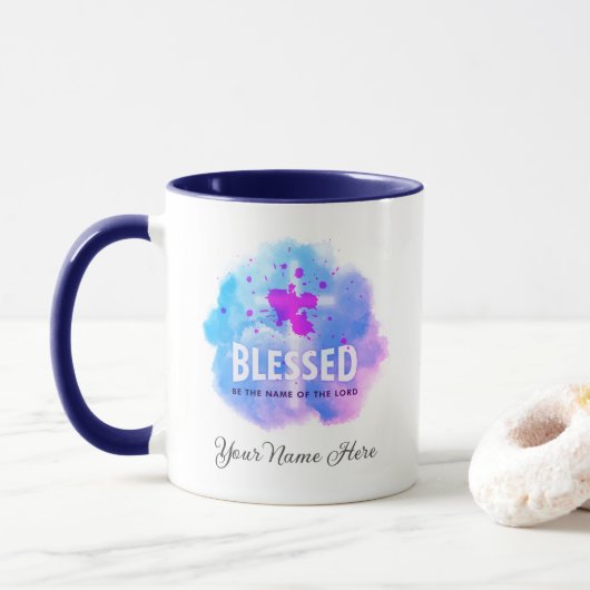 Cute Blessed is de naam van de Heer Christelijk Mok (Met donut)
