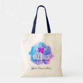 Cute Blessed is de naam van de Heer Christelijk Tote Bag (Achterkant)