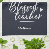 Cute Blessed Teacher School Principal Theedoek (Gevouwen)