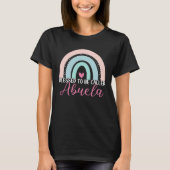 Cute Blessed To Be Called Abuela Boho Rainbow Mom  T-shirt (Voorkant)