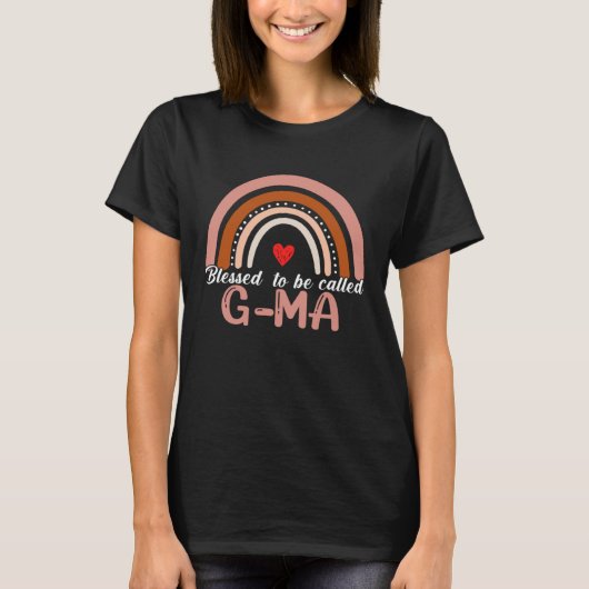 Cute Blessed To Be Called G Ma Rainbow Women Mothe T-shirt (Voorkant)