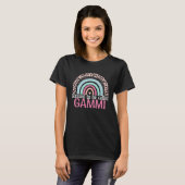 Cute Blessed To Be Called Gammi Boho Rainbow Leopa T-shirt (Voorkant volledig)