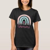 Cute Blessed To Be Called Gammi Boho Rainbow Mom G T-shirt (Voorkant)