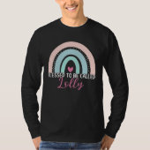 Cute Blessed To Be Called Lolly Boho Rainbow Mom G T-shirt (Voorkant)