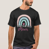 Cute Blessed To Be Called Mom Boho Rainbow Mom Gra T-shirt (Voorkant)