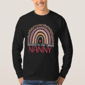 Cute Blessed To Be Called Nanny Rainbow Leopard Mo T-shirt (Voorkant)