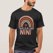 Cute Blessed To Be Called Nini Rainbow Women Mothe T-shirt (Voorkant)