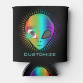 Cute Blinking Alien Head Thunder_Cove Blikjeskoeler (Voorkant)