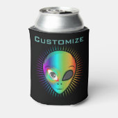 Cute Blinking Alien Head Thunder_Cove Blikjeskoeler (Blikje Achterkant)