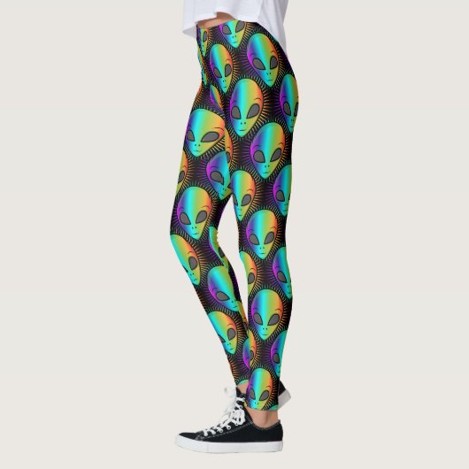 Cute Blinking Alien Head Thunder_Cove Leggings (Links)