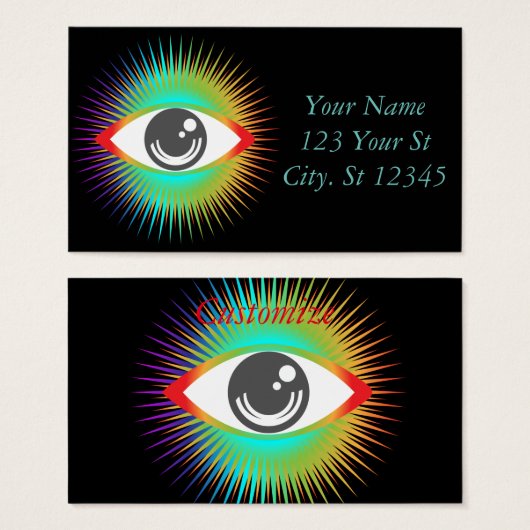 Cute Blinking Eye Thunder_Cove Visitekaartje (Voorkant /achterkant)