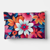 Cute Bloem Motief Accessoire Pouch Etui (Achterkant)