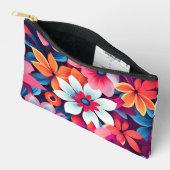 Cute Bloem Motief Accessoire Pouch Etui (Open)