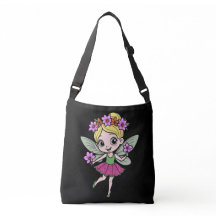 Cute Bloemenfee Boodschappentas
