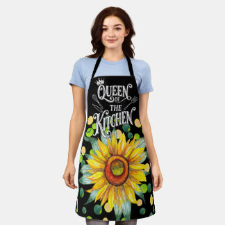 Cute Bloemetjes Schort, Keukenkoningin Vrouwen Cad Schort