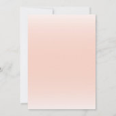 Cute Bloemige Olifant Baby Meisje Baby Shower Kaart (Achterkant)