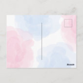 Cute Bloemrijke Regenboog Dinosaur Happy Verjaarda Briefkaart (Achterkant)