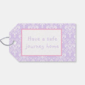 Cute Blonde Ballerina: "Dank u wel" Label Cadeaulabel (Achterkant Horizontaal)