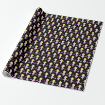 Cute blonde Ballerina Wrapping Paper