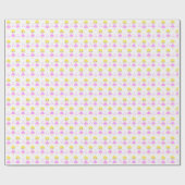 Cute blonde Ballerina Wrapping Paper Cadeaupapier (Vlak)
