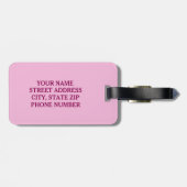 Cute Blonde Ballet Girl Custom Bagagelabel (Achterkant horizontaal)