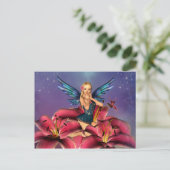 Cute blonde Fairy Briefkaart (Staand voorkant)