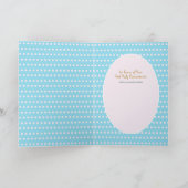 Cute Blonde Hair Girl Bedankkaart (Binnen)