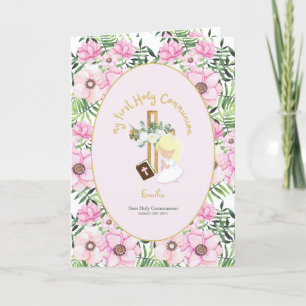 Cute Blonde Hair Girl Bedankkaart