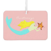 Cute Blonde Mermaid met Star Thunder_Cove Luchtverfrisser (Achterkant)