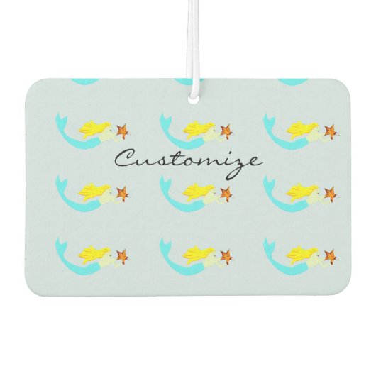 Cute Blonde Mermaid met Star Thunder_Cove Luchtverfrisser (Voorkant)