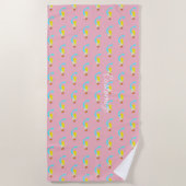 Cute Blonde Mermaid met Star Thunder_Cove Strandlaken (Voorkant)