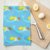 Cute Blonde Mermaid met Star Thunder_Cove Theedoek (Quarter Fold)