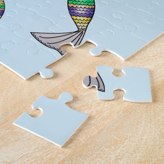 Cute Blonde Mermaid Thunder_Cove Legpuzzel (Zijkant)