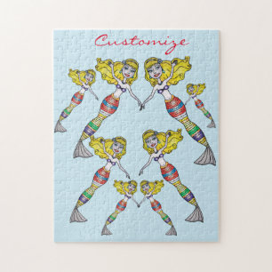 Cute Blonde Mermaid Thunder_Cove Legpuzzel