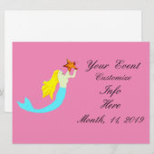 Cute Blonde Mermaids met Star Thunder_Cove (Voorkant / Achterkant)