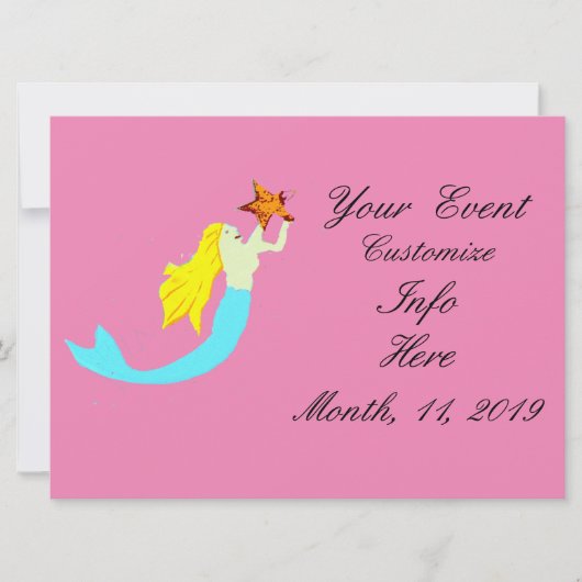 Cute Blonde Mermaids met Star Thunder_Cove (Voorkant)
