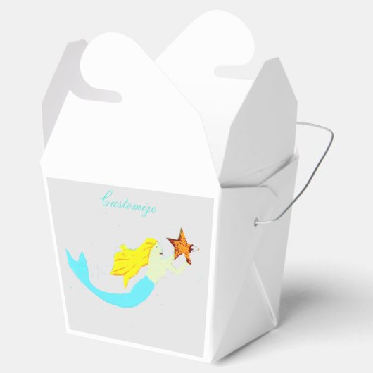 Cute Blonde Mermaids met Star Thunder_Cove Bedankdoosjes (Geopend)