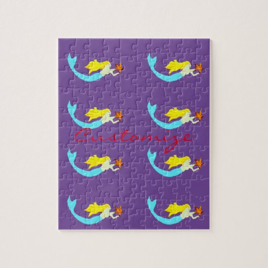 Cute Blonde Mermaids met Star Thunder_Cove Legpuzzel (Verticaal)