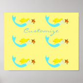 Cute Blonde Mermaids met Star Thunder_Cove Poster (Voorkant)