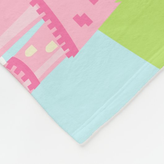 Cute Blonde Our Little Princess Fleece Deken (Hoek)