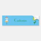 Cute Blonde Pigtails Scarecrow Bumpersticker (Voorkant)