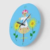 Cute Blonde Pigtails Scarecrow Grote Klok (Hoek)