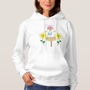 Cute Blonde Pigtails Scarecrow Hoodie
