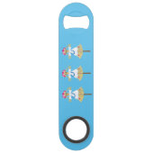 Cute Blonde Pigtails Scarecrow Speed Flessenopener (Voorkant)