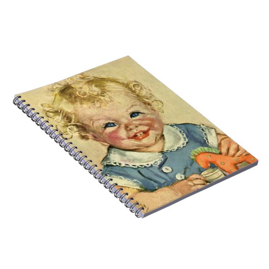  Cute Blonde Scandinavian Baby Boy of Girl Notitieboek (Rechterzijde)