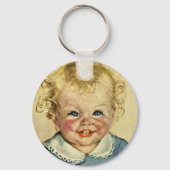  Cute Blonde Scandinavian Baby Boy of Girl Sleutelhanger (Voorkant)