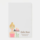 Cute Blonde Spa Illustration Spa Business Post-it® Notes (Voorkant)