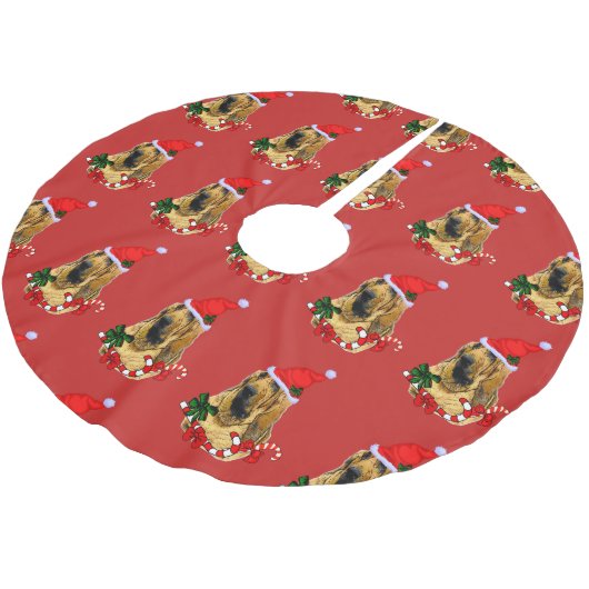 Cute Bloodhound kerstary Kerstboom Rok (Gekanteld)