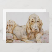 Cute Bloodhounds, Puppy Dogs door EJ Detmold (Voorkant / Achterkant)